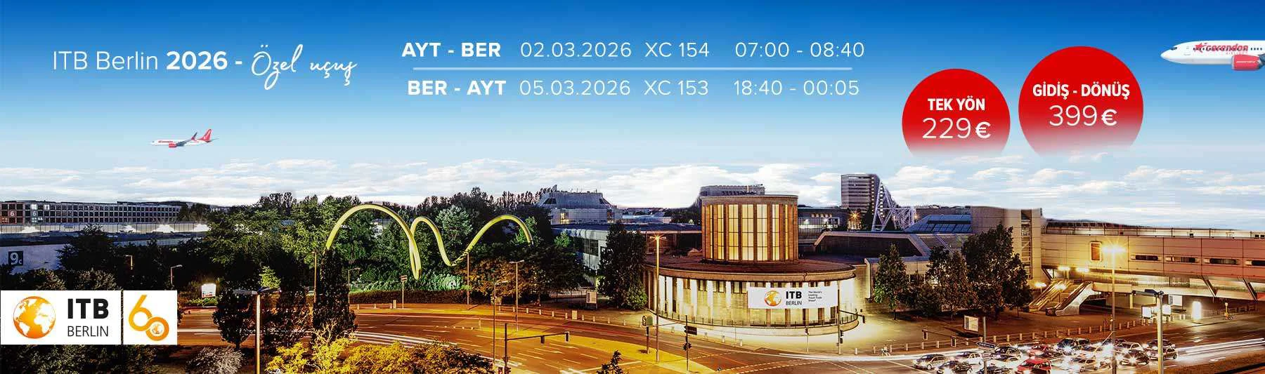 ITB Berlin 2026’ya özel Antalya - Berlin uçuşu