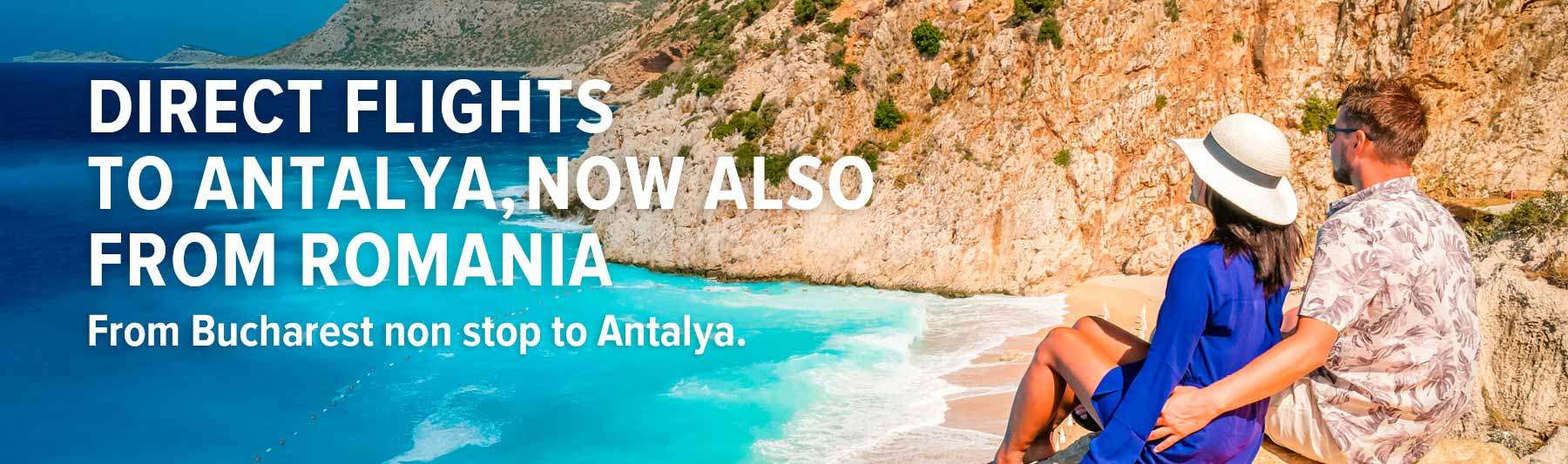 Direct flights to Antalya, now also from Romania