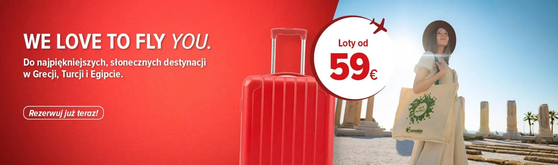 Odkryj loty z Polski już od 59 €