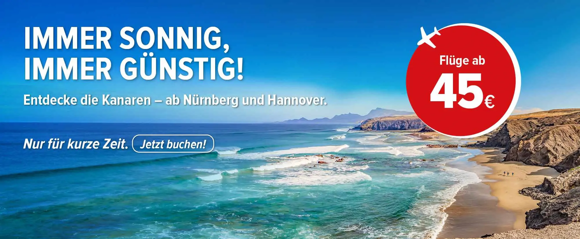 Kanaren ab Nürnberg oder Hannover: Jetzt günstig buchen!